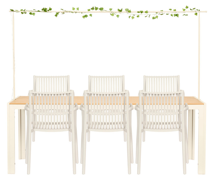 Dekorasjonsstativ 130-250 x 110 cm sandy grey – Sunlife